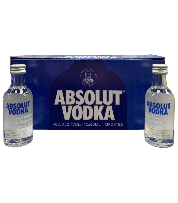 Absolut Vodka Mini Shooters 50mL 12 Pack