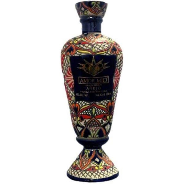 Amor Mio Gran Reserva Rainbow Ceramic Anejo Tequila