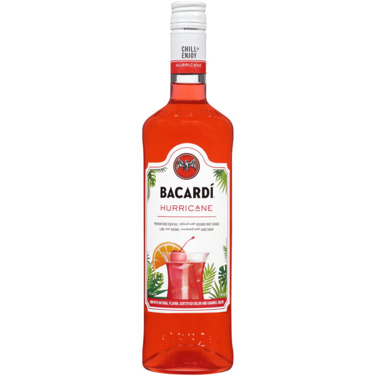 Bacardi Hurricane Classic Cocktails 750mL