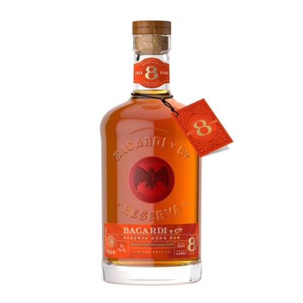 Bacardi Reserva Ocho Sevillian Orange Cask 8 Year Rum 750mL