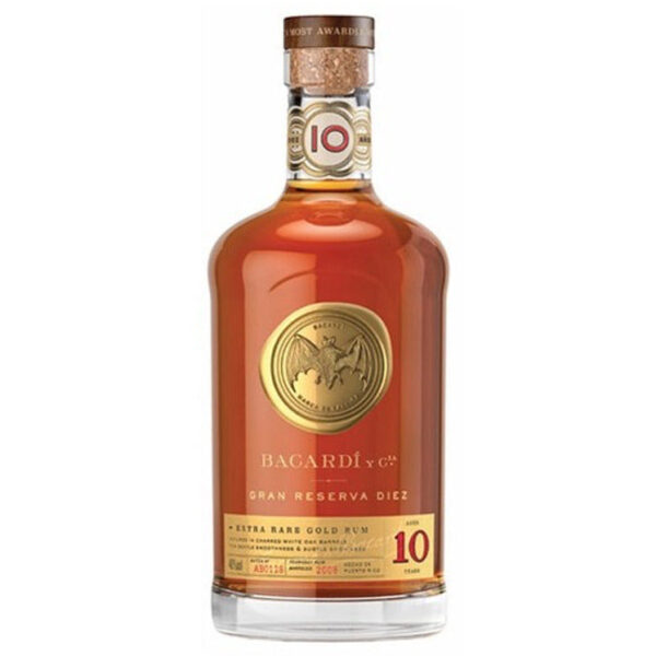 Bacardi Rum Gold Extra Rare Gran Reserva Diez Rum