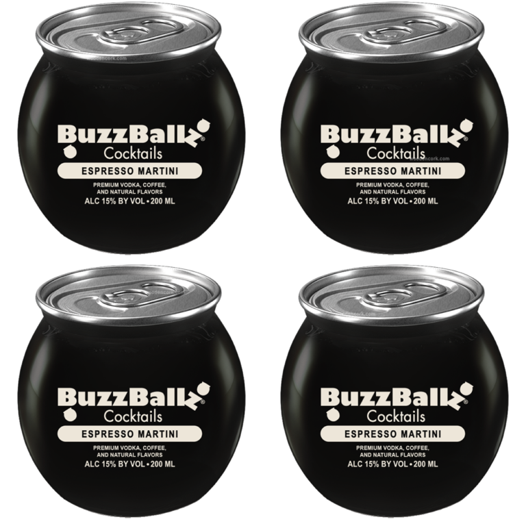 BuzzBallz Espresso Martini Pre-Mixed Cocktails 4-Pack