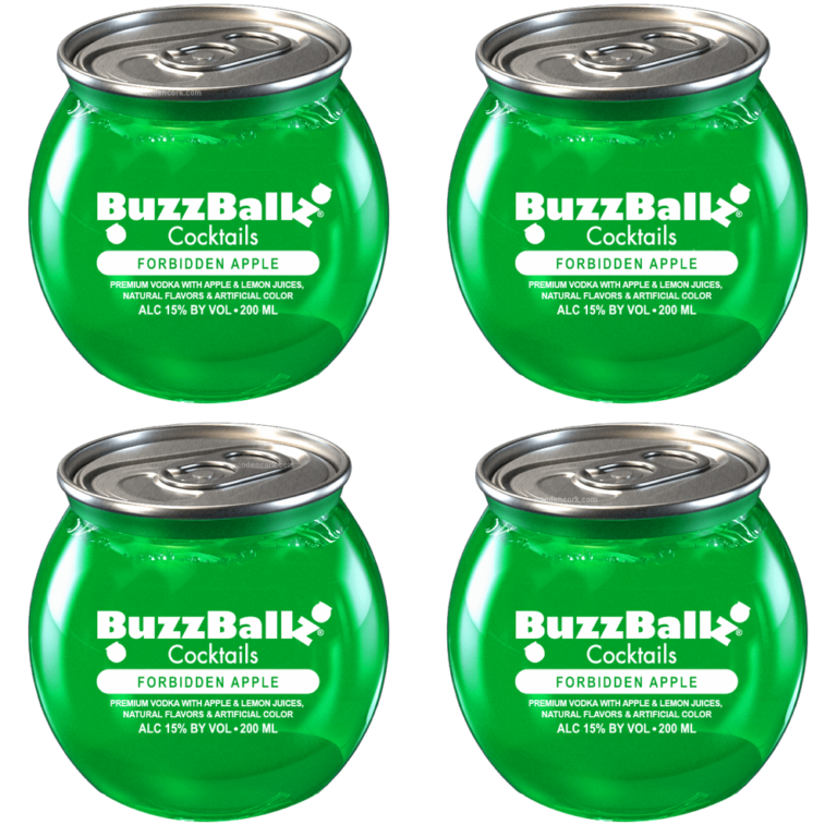 BuzzBallz Forbidden Apple Pre-Mixed Cocktails 4-Pack