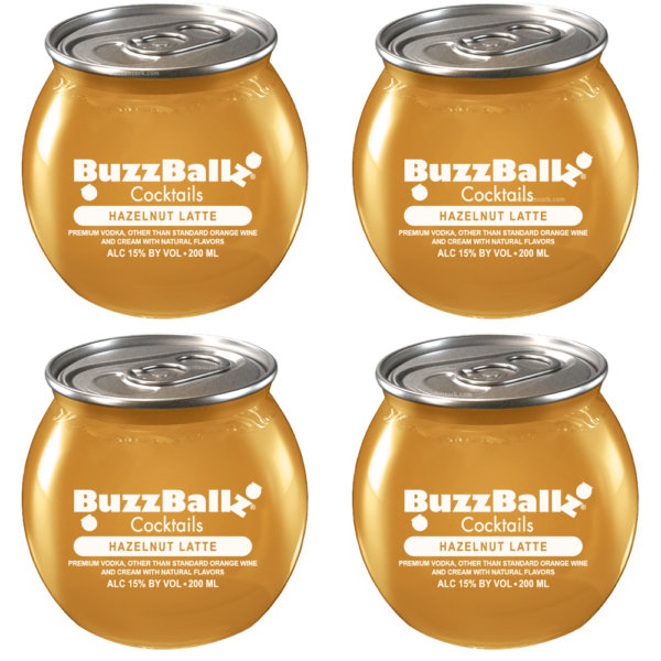 BuzzBallz Hazelnut Latte Pre-Mixed Cocktails 4-Pack