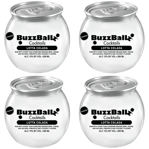 BuzzBallz Lotta Colada Pre-Mixed Cocktails 4-Pack