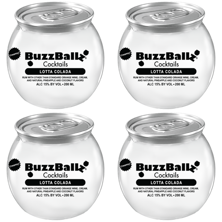BuzzBallz Lotta Colada Pre-Mixed Cocktails 4-Pack
