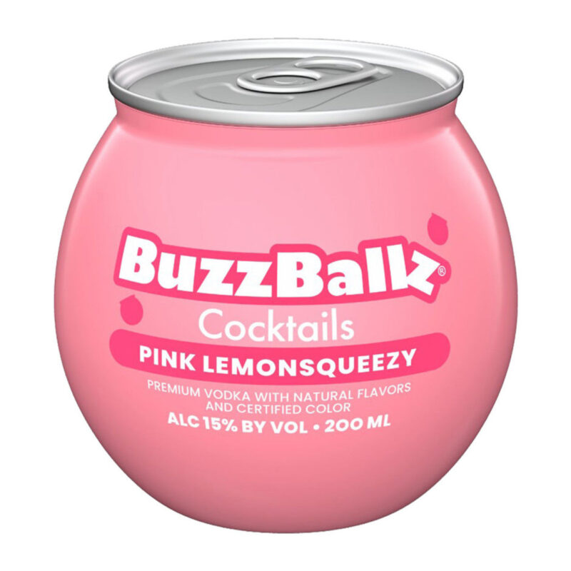 Buzzballz Pink Lemonsqueezy Pre-Mixed Cocktails 4 Pack