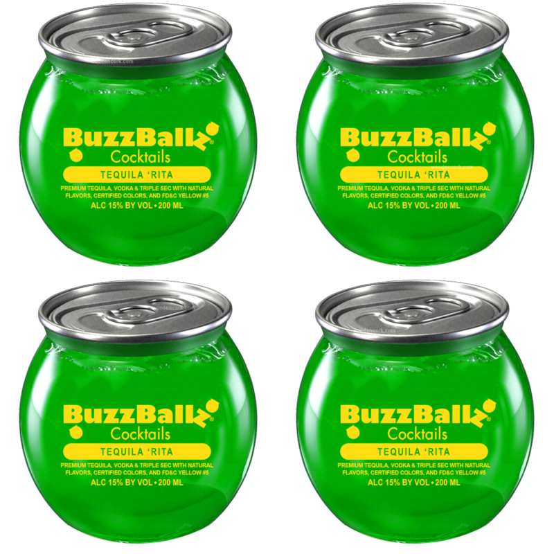 BuzzBallz Tequila 'Rita Pre-Mixed Cocktails 4-Pack