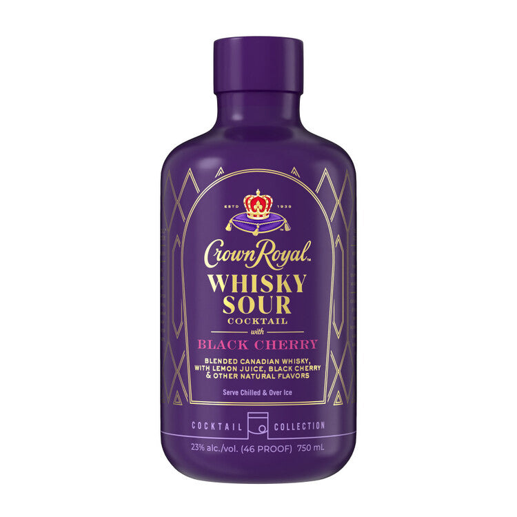 Crown Royal Black Cherry Whisky Sour Cocktail 750mL