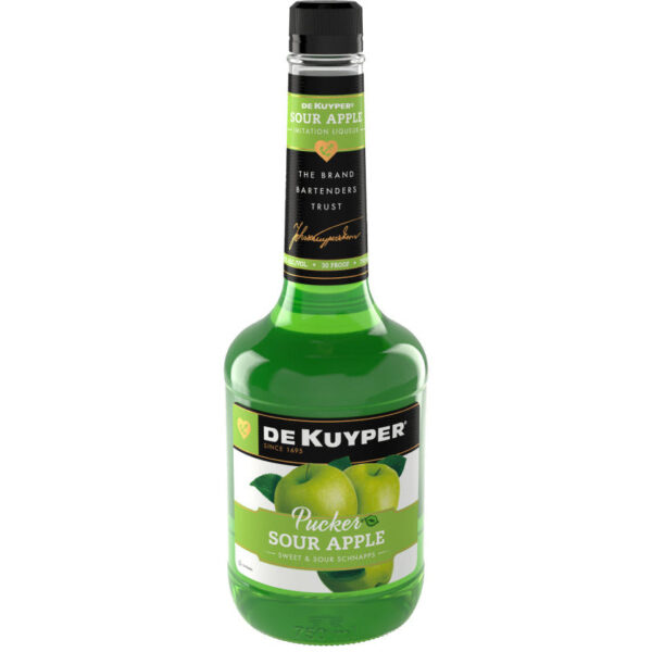 DeKuyper Sour Apple Pucker Liqueur 750ml