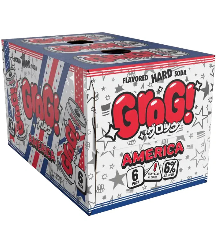 Grog! 'America' Flavored Hard Soda 6-Pack