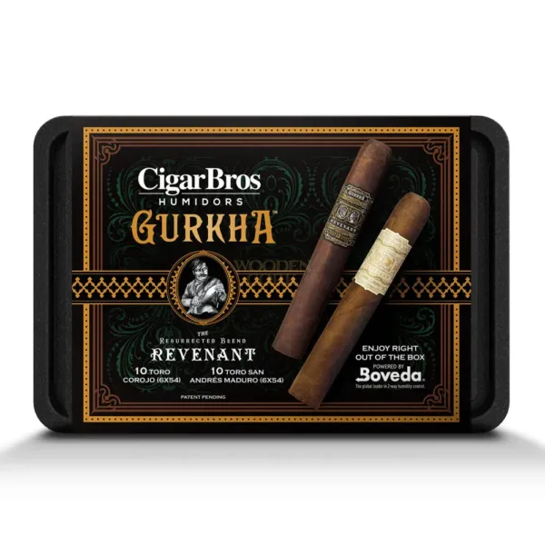 Gurkha Premium Cigars Set + Personal Humidor by CigarBros
