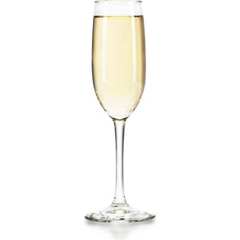 Libbey Entertaining Essentials Flute Glasses, 8-ounce, Set of 6