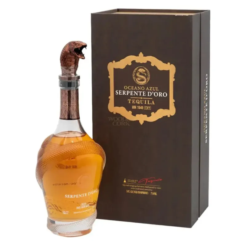 Oceano Azul Serpente D'oro Anejo Tequila 50% 750ml