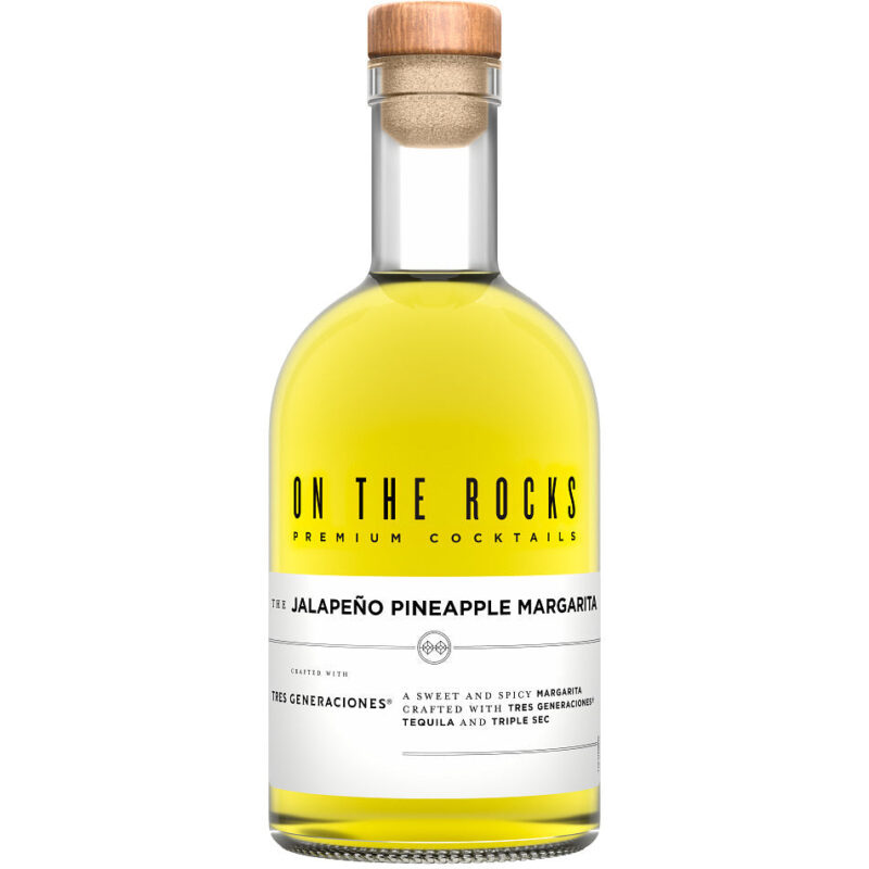 On The Rocks Tres Generaciones Jalapeno Pineapple Margarita Ready to Drink Cocktail 375 ml