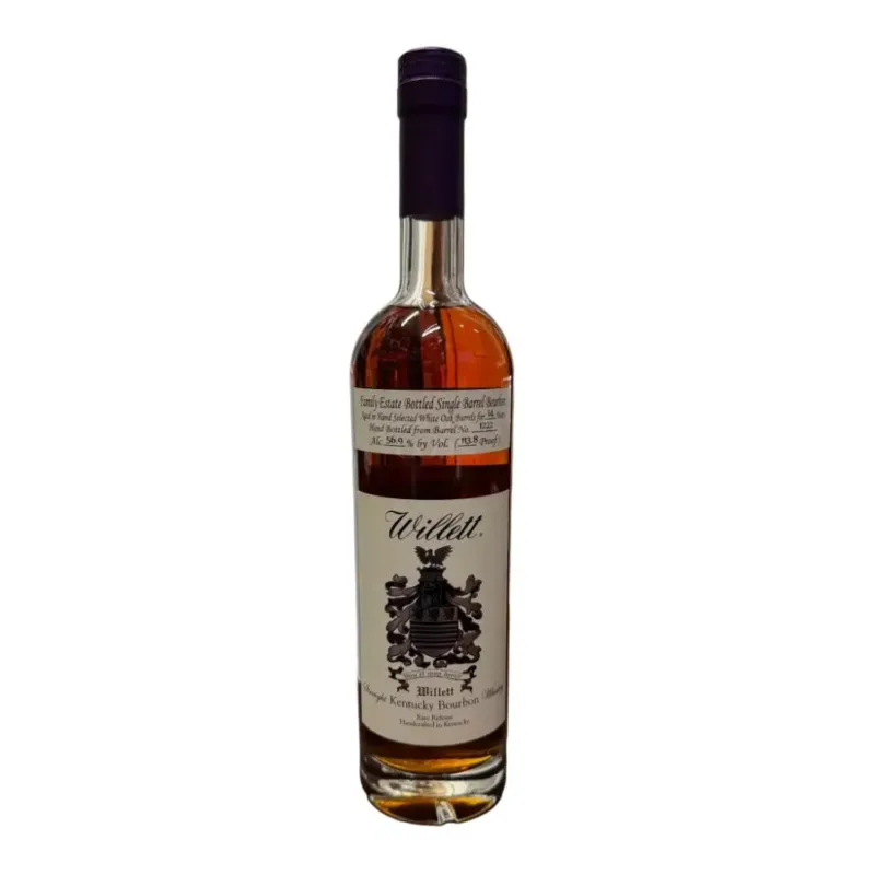Willett Single Barrel Bourbon 14 Year Old Barrel #1222 113.8 Proof - Sourced Distillate Wooden Cork Selection